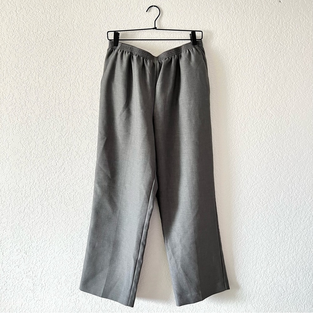 Alfred Dunner Gray Pull-On Pants Size 12
